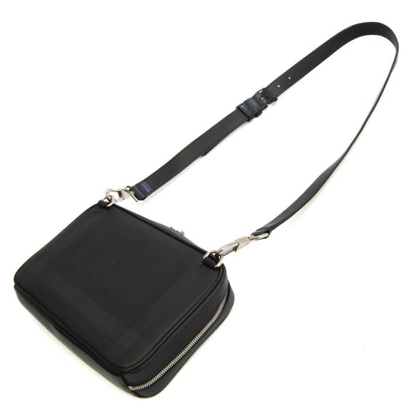 Burberry 8022515 Women,Men Leather,PVC Shoulder Bag Black,Dark Gray - Picture 2 of 11